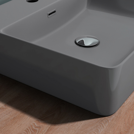 Lavoar Astra 201, alb sau negru, 42-50 sau 60 cm, montaj pe blat sau suspendat, ceramica [10]