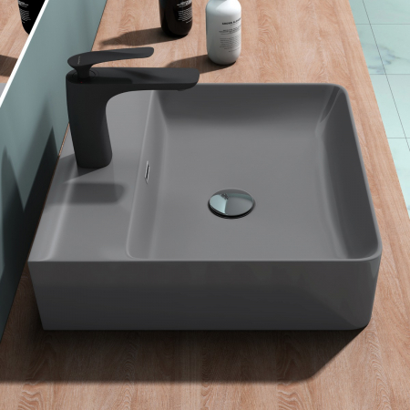 Lavoar Astra 201, alb sau negru, 42-50 sau 60 cm, montaj pe blat sau suspendat, ceramica [8]