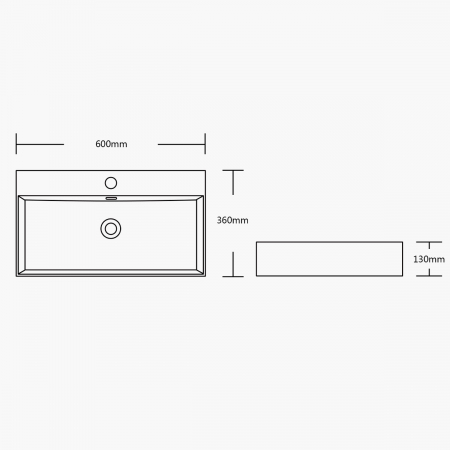 Lavoar Astra 206, alb sau negru, 41-51 sau 60 cm, montaj pe blat sau suspendat, ceramica [6]