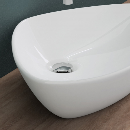 Lavoar Astra 215, alb lucios, montaj pe blat , ceramica [4]