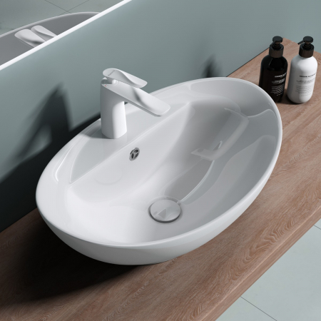 Lavoare - Lavoar Astra 302, alb lucios, montaj pe blat , ceramica