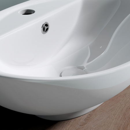 Lavoar Astra 302, alb lucios, montaj pe blat , ceramica [4]