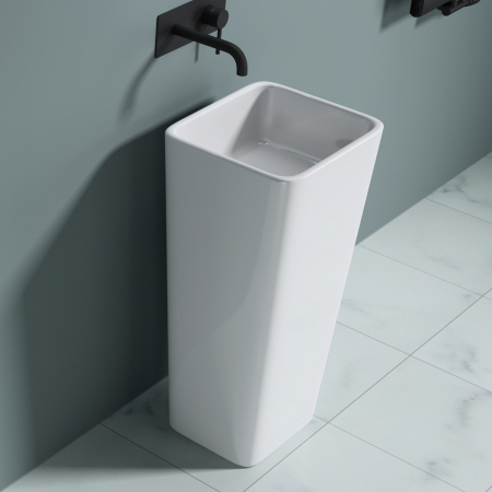 Lavoare - Lavoar Astra 31, alb lucios, montaj freestanding , compozit