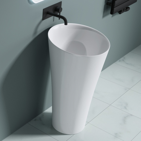 Lavoare - Lavoar Astra 33, alb lucios, montaj freestanding , compozit