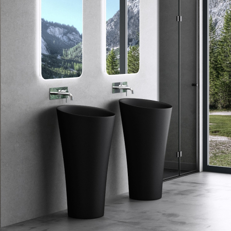 Lavoare - Lavoar Astra 33, negru mat, montaj freestanding , compozit