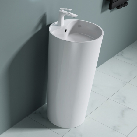 Lavoare - Lavoar Astra 35, alb lucios, montaj freestanding , compozit