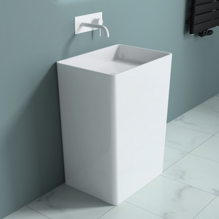 Lavoare - Lavoar Astra 36, alb lucios, montaj freestanding , compozit