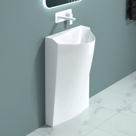 Lavoare - Lavoar Astra 37, alb lucios, montaj freestanding , compozit