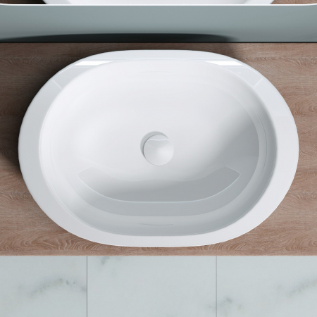 Lavoar Astra 5056, alb lucios, montaj pe blat , ceramica [4]