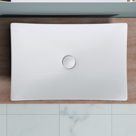 Lavoar Astra 5096, alb lucios, montaj pe blat , ceramica [4]