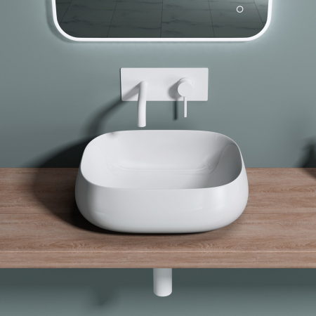 Lavoar Astra 5104, alb lucios, montaj pe blat , ceramica [2]