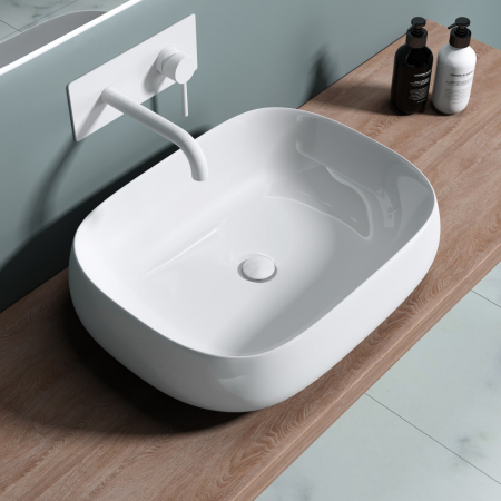 Lavoare - Lavoar Astra 5105, alb lucios, montaj pe blat , ceramica