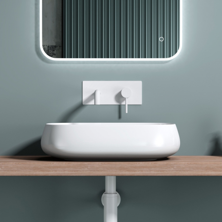 Lavoar Astra 5105, alb lucios, montaj pe blat , ceramica [3]