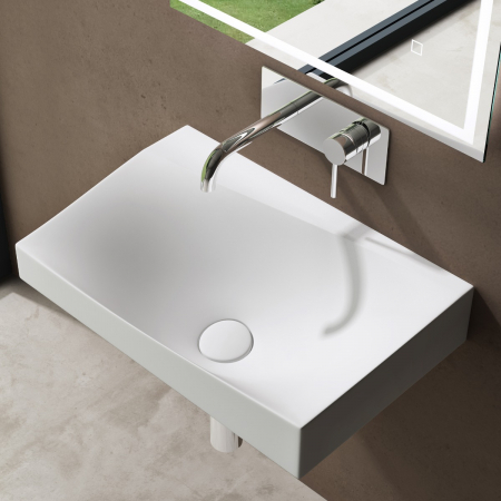 Lavoare - Lavoar Astra 6035, alb lucios, montaj suspendat, compozit