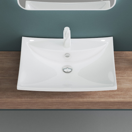 Lavoar Astra 709, alb lucios, montaj pe blat sau suspendat, ceramica [3]