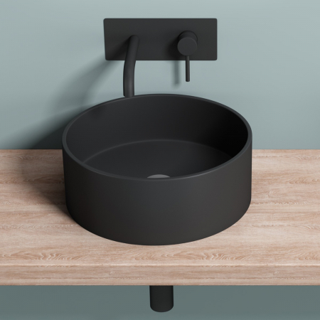 Lavoar Astra 804, alb sau negru, 40 cm, montaj pe blat sau suspendat, compozit [9]