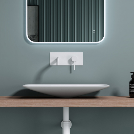 Lavoar Astra 805, alb lucios, montaj pe blat , ceramica [6]
