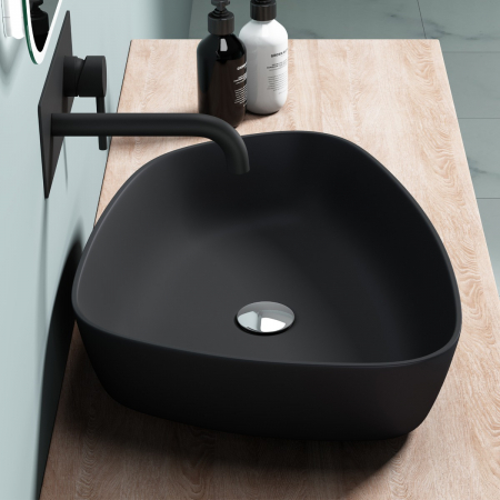 Lavoar Astra 806, alb sau negru, 50 cm, montaj pe blat, compozit [9]