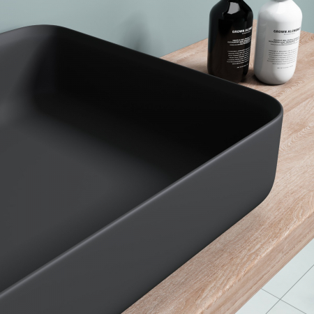 Lavoar Astra 812, negru mat, montaj pe blat , compozit [4]
