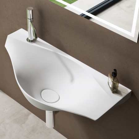 Lavoare - Lavoar Astra 816, alb mat, montaj suspendat, compozit