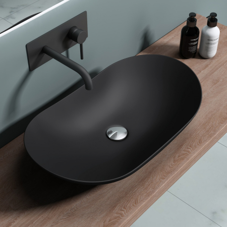 Lavoar Astra 858, alb sau negru, 63 cm, montaj pe blat, ceramica [4]
