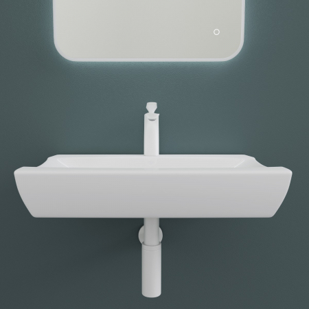 Lavoar Astra 890, alb lucios, montaj pe blat sau suspendat, ceramica [6]