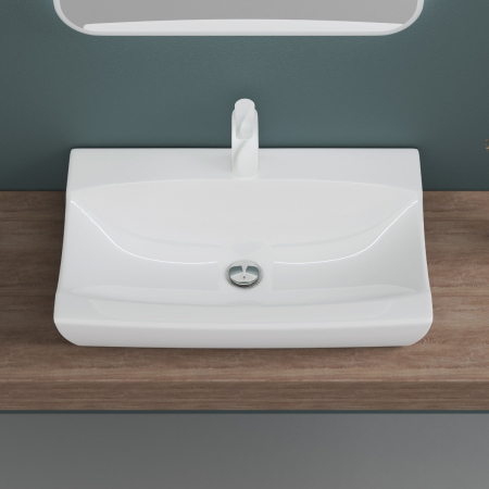 Lavoare - Lavoar Astra 890, alb lucios, montaj pe blat sau suspendat, ceramica