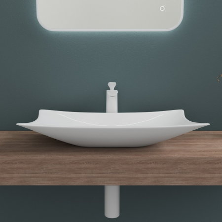 Lavoar Astra 891, alb lucios, montaj pe blat , ceramica [1]