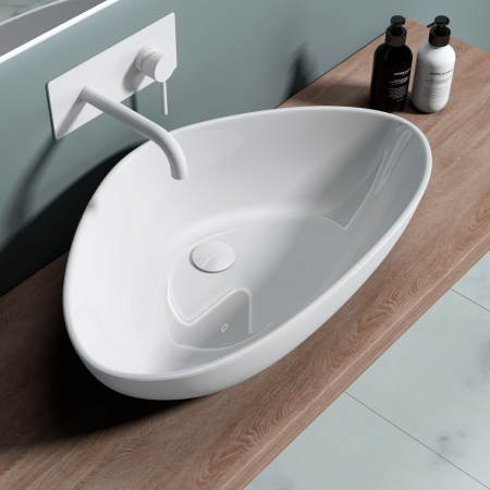 Lavoare - Lavoar Astra 895, alb lucios, montaj pe blat , ceramica