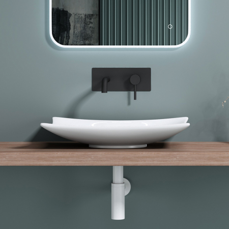 Lavoar Astra 910, alb lucios, montaj pe blat , ceramica [2]