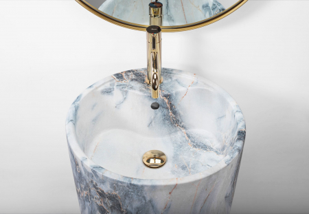Lavoar de podea Anya Granit Matt, ceramica, cu model [4]