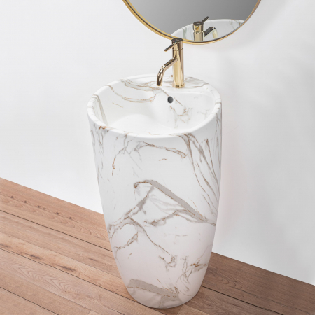 Lavoar de podea Anya Lava Matt, ceramica, cu model [6]
