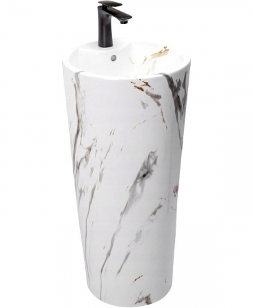 Lavoar de podea Blanka Marble Marmura, ceramica, imitatie de piatra [4]