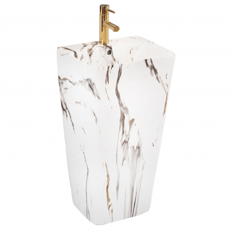Lavoare - Lavoar de podea de podea Aris, ceramica, imitatie de piatra