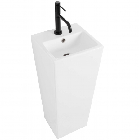 Lavoare - Lavoar de podea Kamila Alb ceramica Sanitara, ceramica, alb lucios