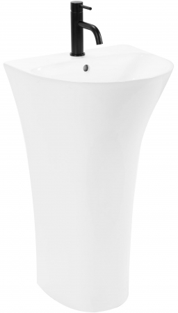 Lavoare - Lavoar de podea Rita Slim Alb, ceramica, alb lucios