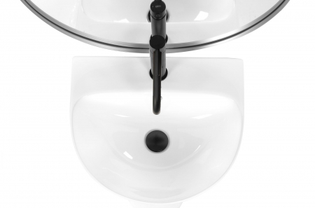 Lavoar de podea Rita Slim Alb, ceramica, alb lucios [1]