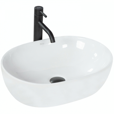 Lavoare - Lavoar pe blat Amelia 48, ceramica, alb lucios