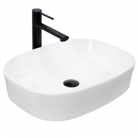 Lavoare - Lavoar pe blat Angie, ceramica, alb lucios