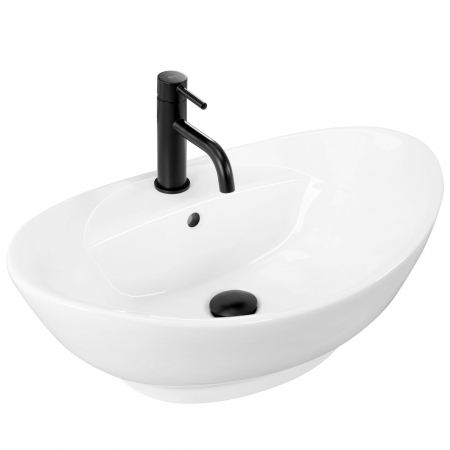 Lavoare - Lavoar pe blat Cindy, ceramica, alb lucios