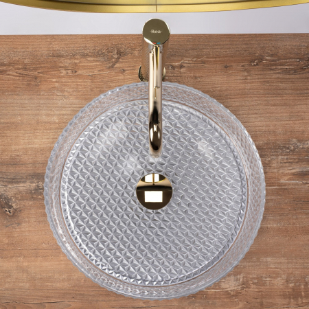 Lavoar pe blat Cristal transparent, sticla, transparent [5]