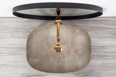 Lavoar pe blat Freja Beige, ceramica, Bej [1]