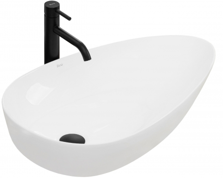Lavoare - Lavoar pe blat Greta 65, ceramica, alb lucios