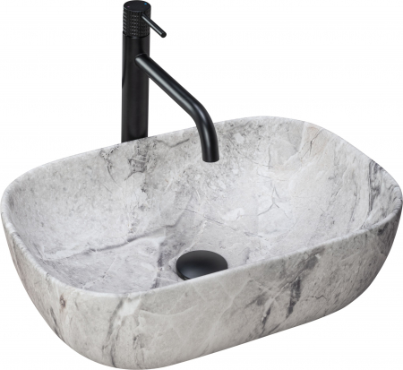 Lavoare - Lavoar pe blat Livia Stone, ceramica, imitatie de piatra