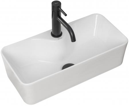 Lavoare - Lavoar pe blat Mery, ceramica, alb lucios