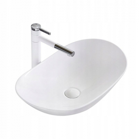 Lavoare - Lavoar pe blat Royal 60, ceramica, alb lucios