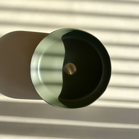 Lavoar pe blat Sami Green Matt, ceramica, Verde mat [2]