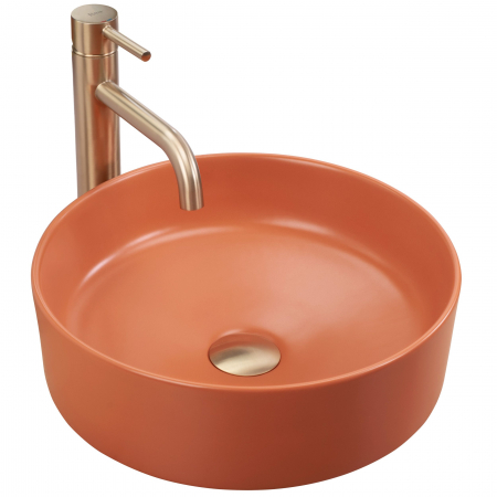 Lavoare - Lavoar pe blat Sami Terra Matt, ceramica, Orange