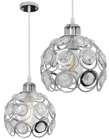 Lustre si pendule - LUSTRA ELEGANTA  DE TAVAN APP207 LOFT Argintiu