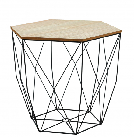 Masuta de cafea Metal Negru M SG1910-77